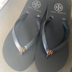 Tory Burch black flip flops- *Never worn*